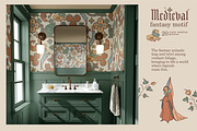 Medieval Fantasy Motif, a Pattern Graphic by Depiano (Thumbnail 4 of 7)