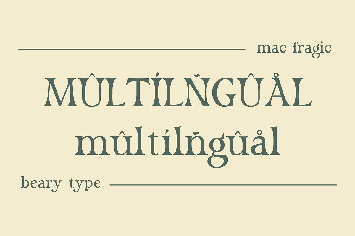 Mac Fragic - A Classic & Elegant Ser, a Serif Font by BearyType Studio (Photo 8 of 10)