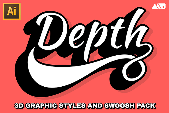Depth - 3D Extrude and Swoosh Kit preview 7