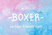 Boxer Friendly Font, a Serif Font by zerologicstudio (Thumbnail 1 of 2)