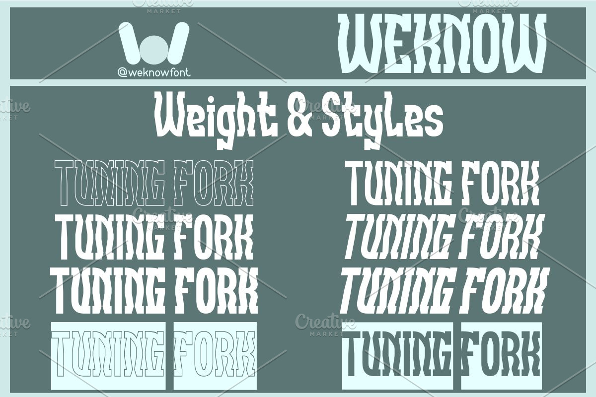 Tuning Fork font, a Font by weknow (Photo 7 of 8)