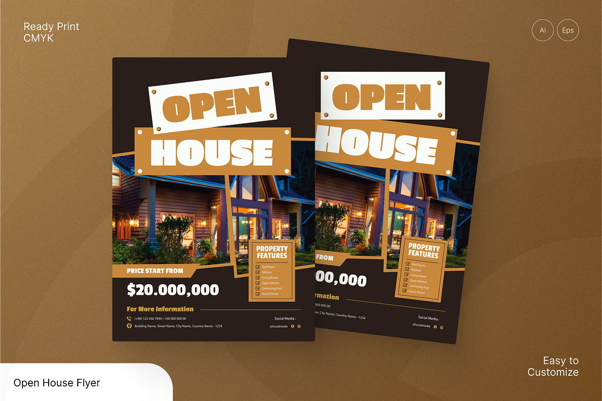 Open House Flyer, a Flyer Template by Annora Studio (Photo 1 of 6)
