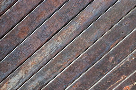 Diagonal boards, close-up