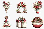Whimsical Happy Birthday Clipart, an Illustration by CreationArt (Thumbnail 7 of 7)