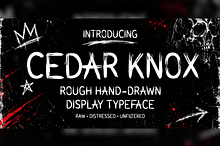 Cedar Knox Handcrafted Brush Font