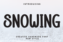 Snowing | Script Font