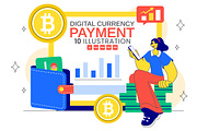 10 Digital Currency Payment, a Finance Illustration by denayunebgt (Thumbnail 1 of 4)