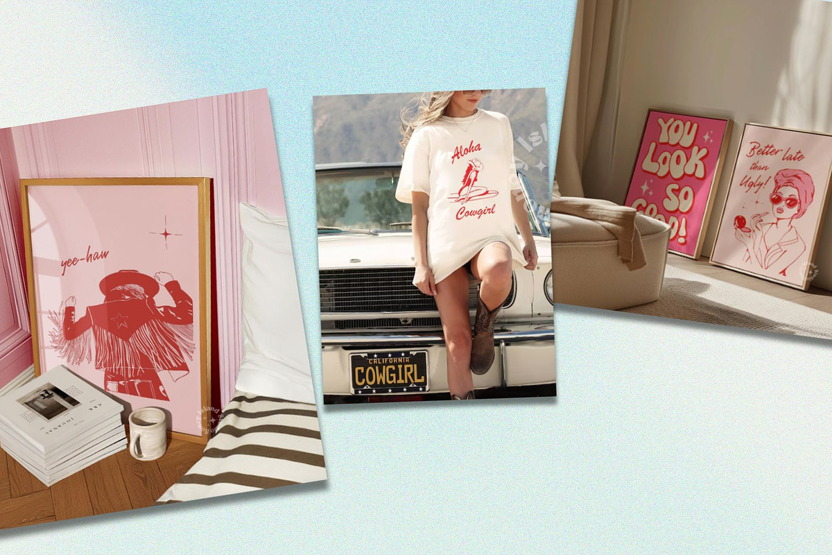 Disco Cowgirl Illustrations, an Illustration by Honey Island Studio (Photo 5 of 7)