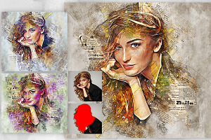 Journal Art Photoshop Action