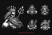 10 Bundle Dark Art King Neptune Sea, an Illustration by Morspective (Thumbnail 5 of 7)