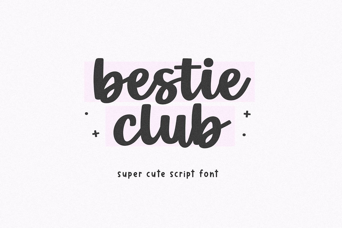 Bestie Club | Bold Script Font, a Script Font by KA Designs (Photo 1 of 10)