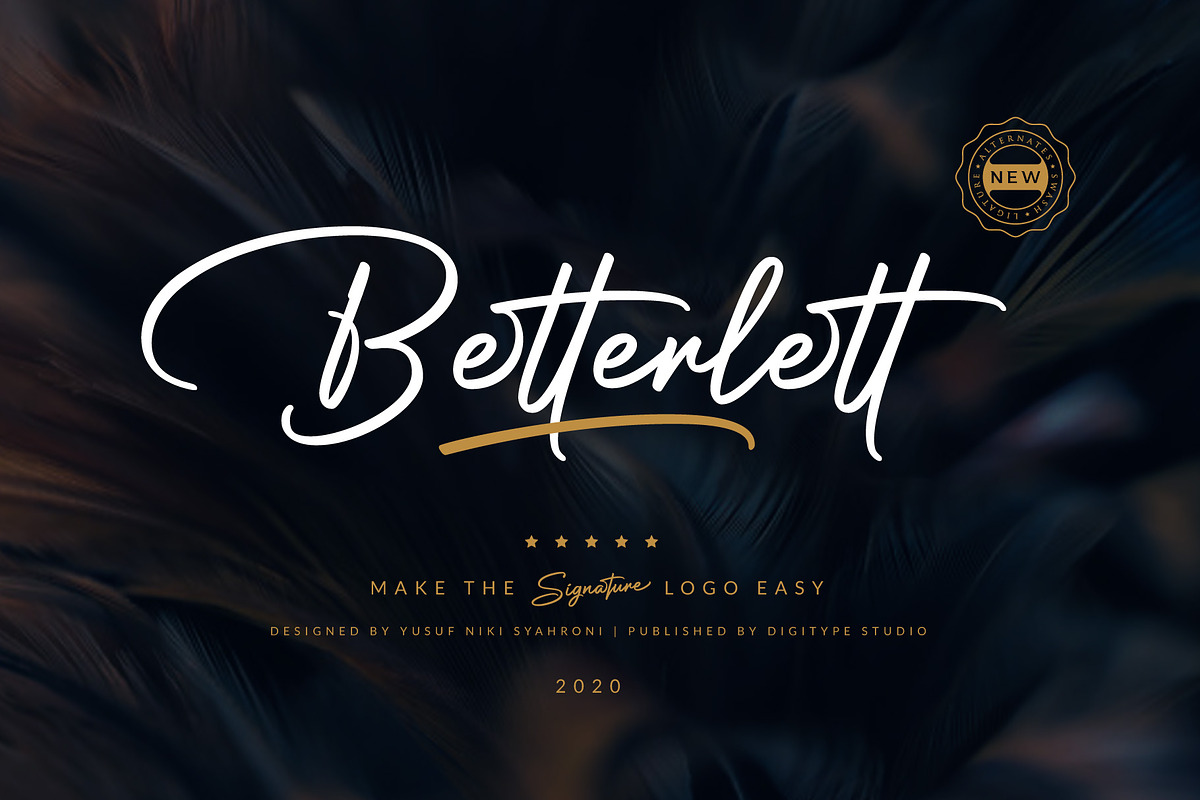 Betterlett, a Script Font by Digitype Studio (Photo 1 of 10)