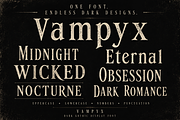Vampyx, a Serif Font by Wow Magic (Thumbnail 5 of 5)