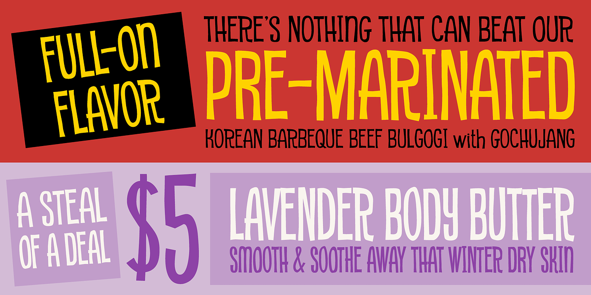 Royal Shaft, a Sans Serif Font by One Eyed Squid (Photo 2 of 6)