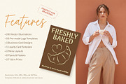 Whimsical Cafe & Bakery Branding Kit, a Branding & Logo Template by Vasya Kobelev (Thumbnail 2 of 19)