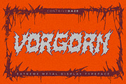 VARGORN Metal Display Typeface, a Blackletter Font by CONTRIVEDAZE (Thumbnail 1 of 5)