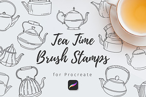 Kettles Stamp Brushes| for Procreate