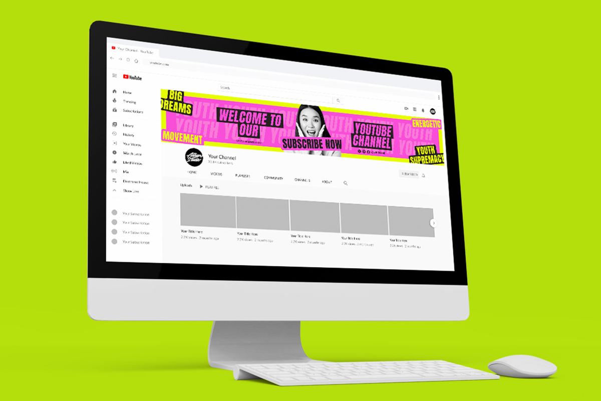 Youth Podcast Youtube thumbnail, a Social Media Template by Attype (Photo 3 of 5)