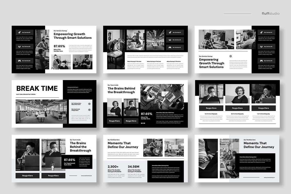 Startup Pitch Deck Google Slides, a Presentation Template by fluffstudio (Photo 3 of 4)
