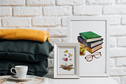 Books watercolor set, an Object Illustration by Olha Urdeichuk (Thumbnail 2 of 9)