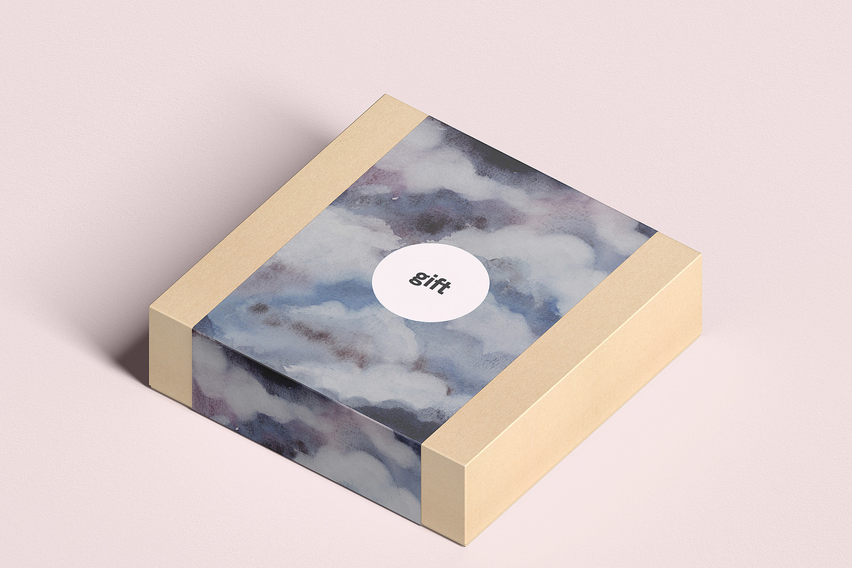 Dark Sky watercolor background, a Background Graphic by swiejko (Photo 7 of 7)