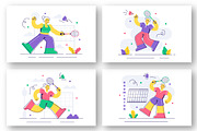 10 Badminton Player Illustration, a Sport Illustration by denayunebgt (Thumbnail 3 of 4)