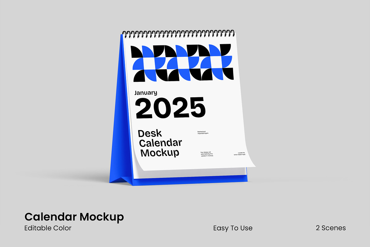 Calendar Mockup, a Merchandise Mockup by Unerispace (Photo 1 of 2)
