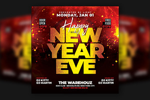 Happy New Year Flyer Template, a Flyer Template by Artonix