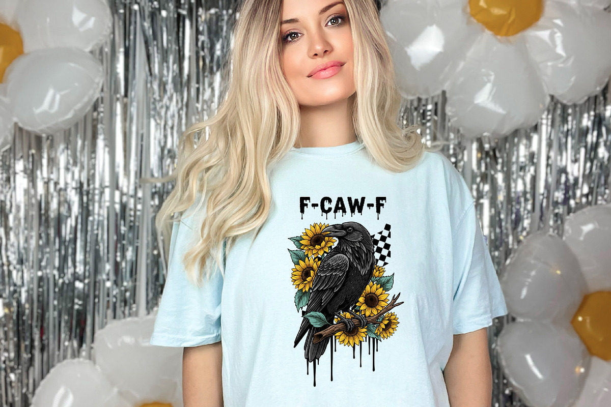 Crow Raven PNG, F-CAW-F Funny Hallow, an Illustration by designcity5 (Photo 8 of 8)