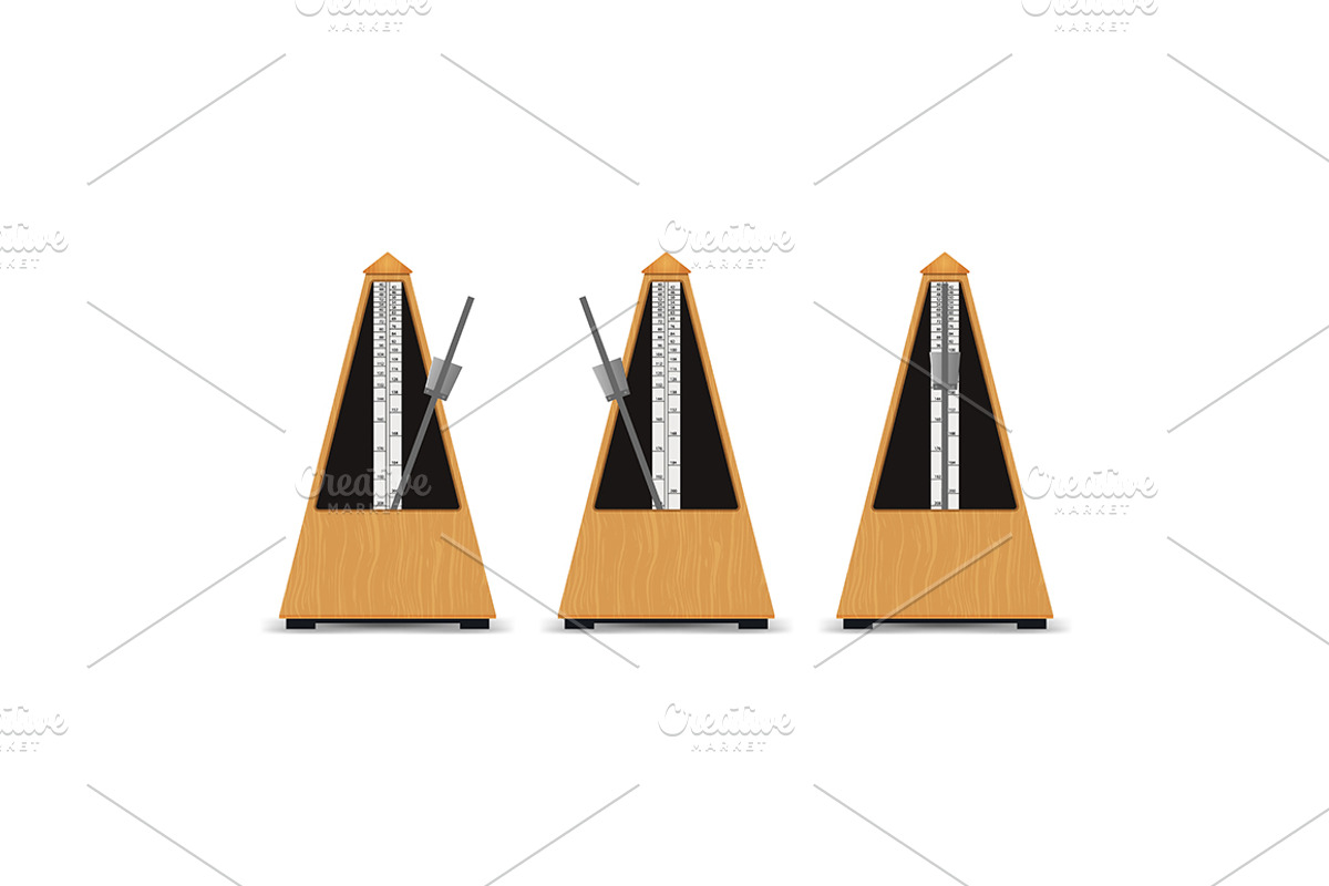 Realistic 3d Mechanical Metronome., an Education Illustration by Bigmouse_art (Photo 1 of 4)