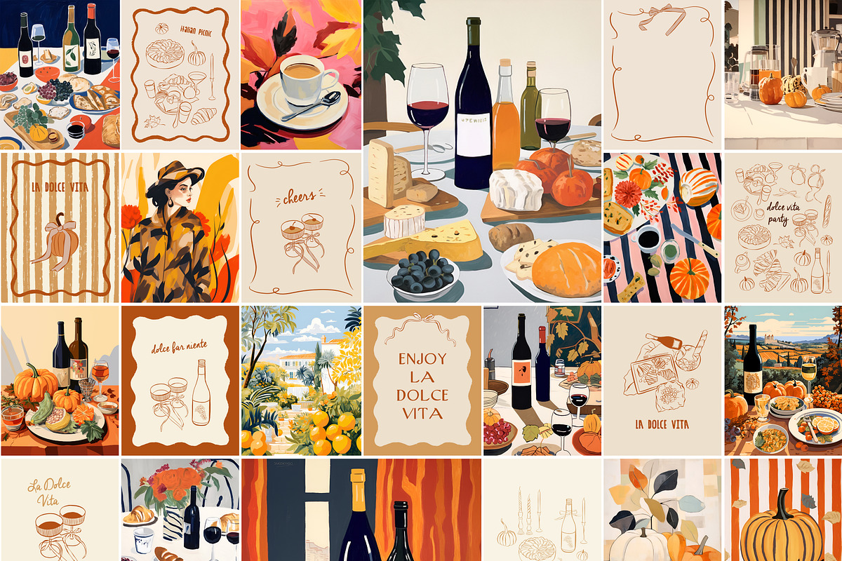 Italian Autumn - La Dolce vita Vol 2, an Object Illustration by lokko studio (Photo 8 of 9)