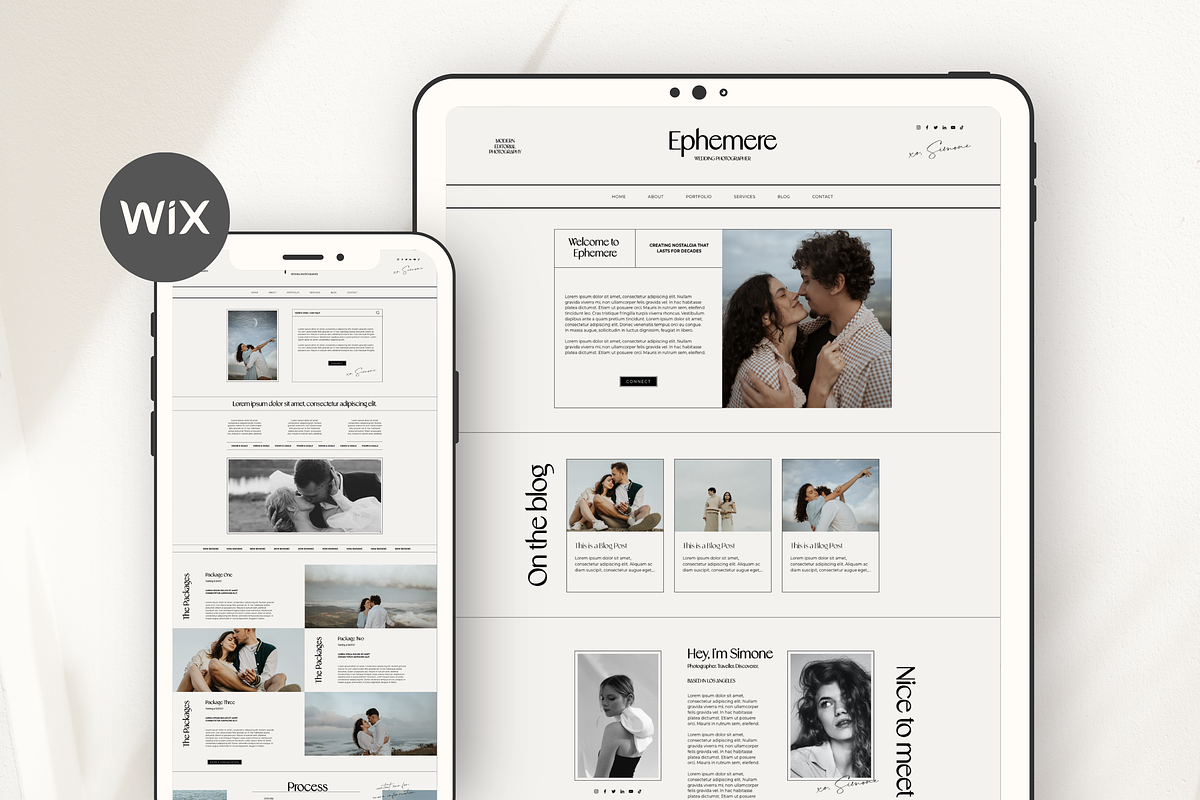 Wix Website Template Photography, a Wix Template by Branding Babe Co. (Photo 8 of 10)