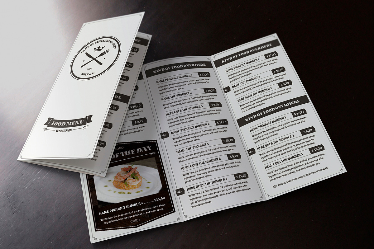 Elegant Food Menu 6, a Brochure Template by Luuqas Design (Photo 1 of 5)