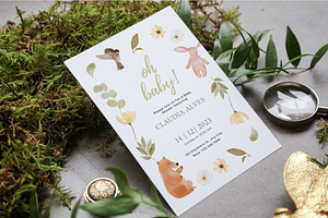 Boho Aesthetic Baby Shower Invite