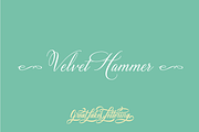 Velvet Hammer, a Script Font by Great Lakes Lettering (Thumbnail 1 of 4)