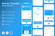 Money Transfer Mobile App UI Kit, an UI Kit Template by Betush (Thumbnail 2 of 3)