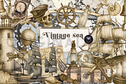 Vintage Sea Pirates clipart, an Illustration by BigCakeBee (Thumbnail 1 of 4)
