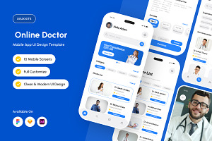 Nadi - Online Doctor App Design, a Websites & App Template by productype1