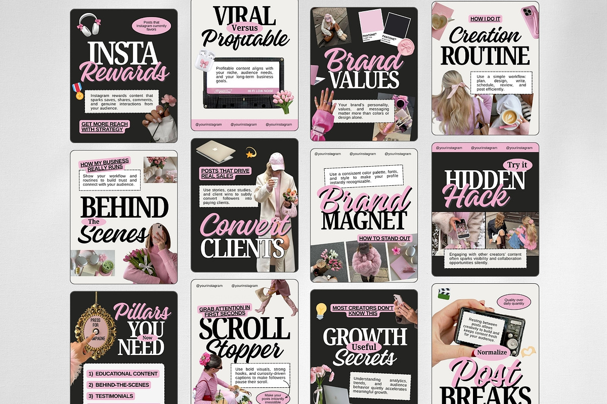 Trendy Instagram Templates, a Social Media Template by ZenSocialDesigns (Photo 2 of 9)