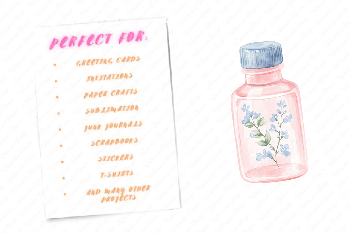 Spa Watercolor Clipart, an Illustration by Watercolor design (Photo 12 of 12)