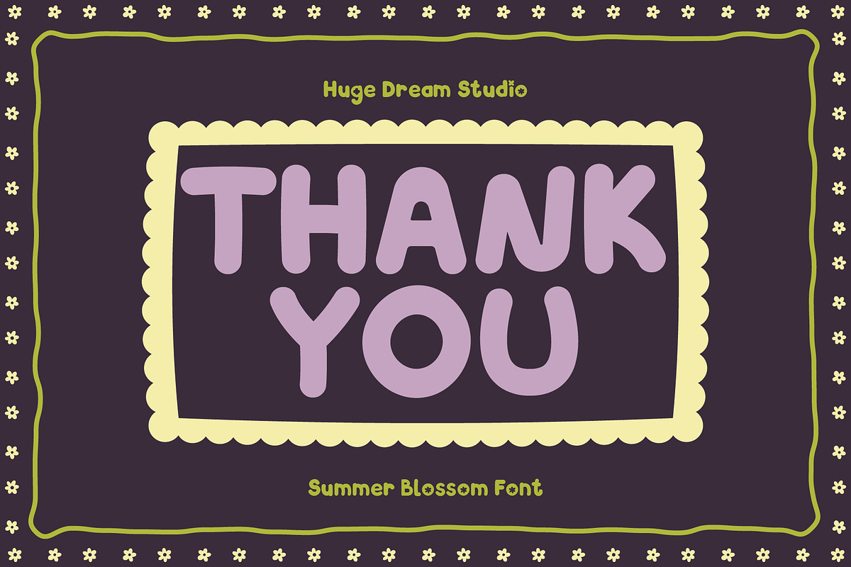 PetalPop – Summer Blossom Font, a Sans Serif Font by Huge Dream Studio (Photo 8 of 8)