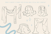Rococo bows and frames collection, a Decorative Illustration by Nataly_is_Drawing (Thumbnail 5 of 6)