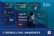 Cyberbullying Awareness PowerPoint, a Presentation Template by Antstheme (Thumbnail 1 of 4)