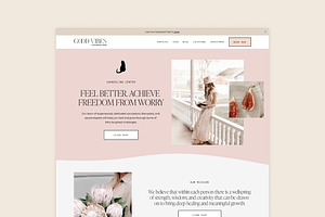 Squarespace Template: Good Vibes