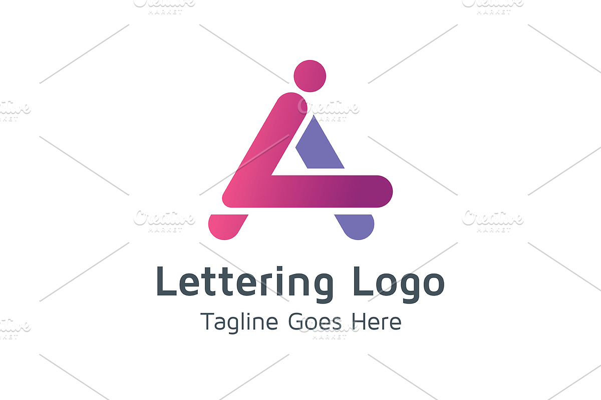 20 Logo Lettering A Template Bundle, a Branding & Logo Template by Acongraphic (Photo 11 of 21)