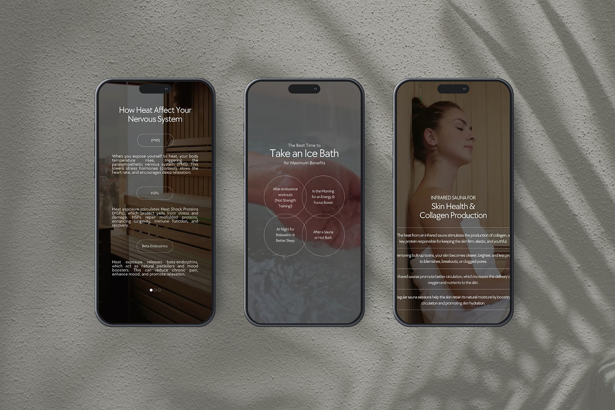 Contrast Therapy Instagram Templates, a Social Media Template by Terraa Studio Design (Photo 5 of 7)