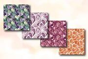 Abstract Heart Swirls Seamless Patte, an Illustration by RobertsArt (Thumbnail 2 of 5)