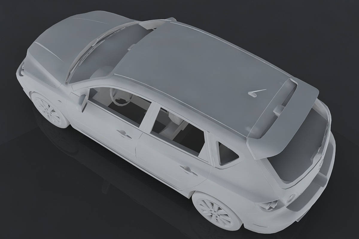 2009 Mazda 3, a Cars & Vehicle 3D Model by valtriiu (Photo 8 of 12)