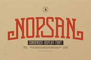 Nopsan | Condensed Display Font, a Slab Serif Font by Denustudios (Thumbnail 1 of 12)