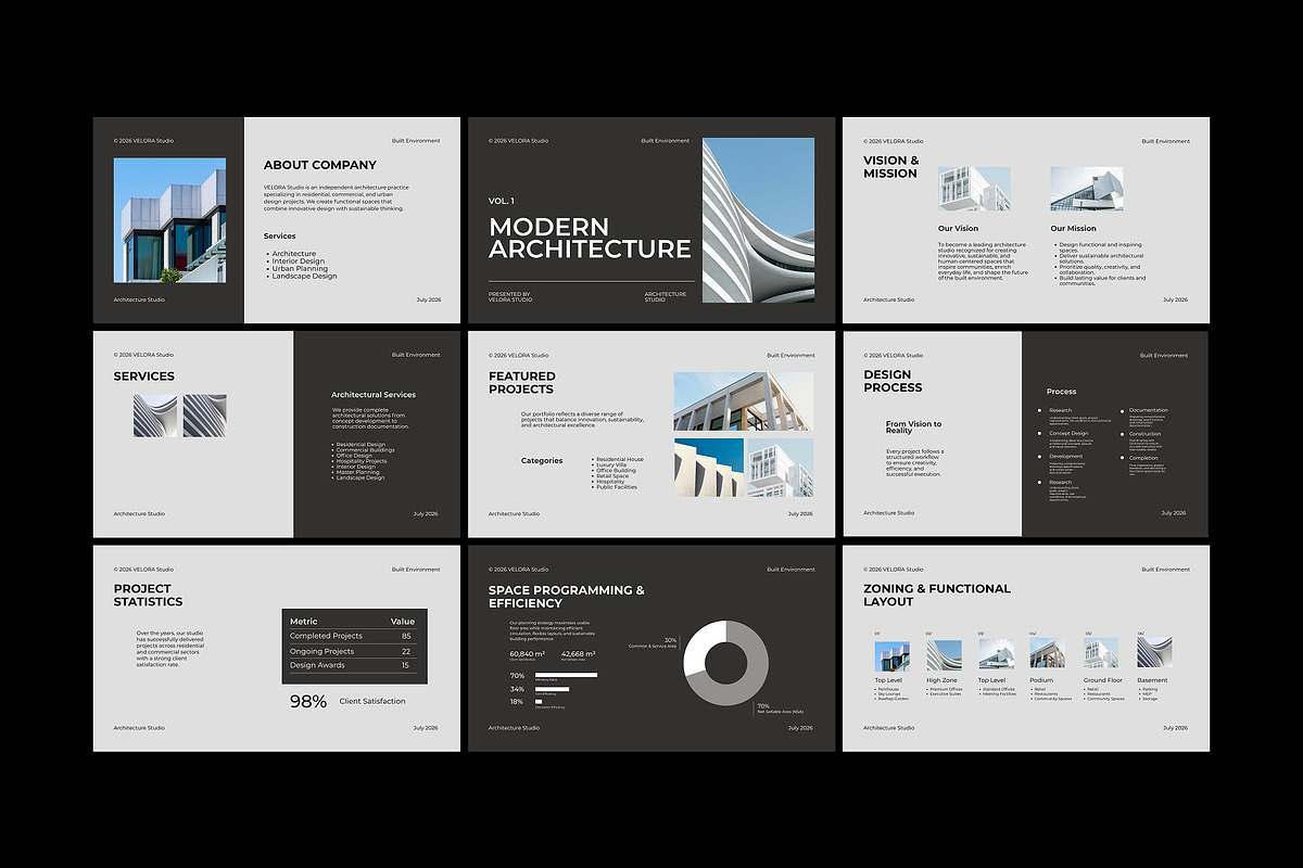 Modern Architecture Google Slides, a Presentation Template by adoestudio (Photo 6 of 7)